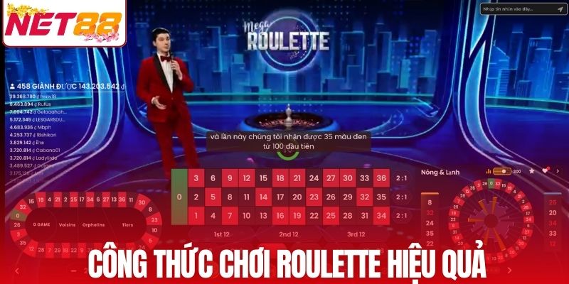 Công thức chơi Roulette hiệu quả